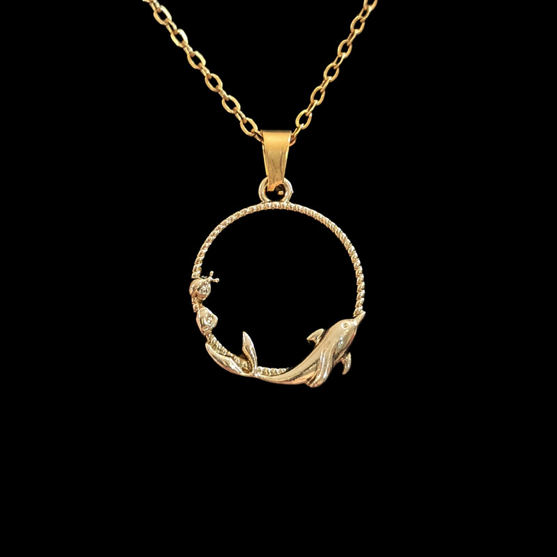 گردنبند زنانه مدل وال و حلقه کد Artcty12